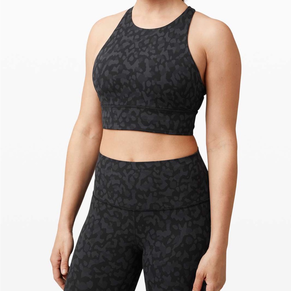 Lululemon energy high neck long line sports bra size 4